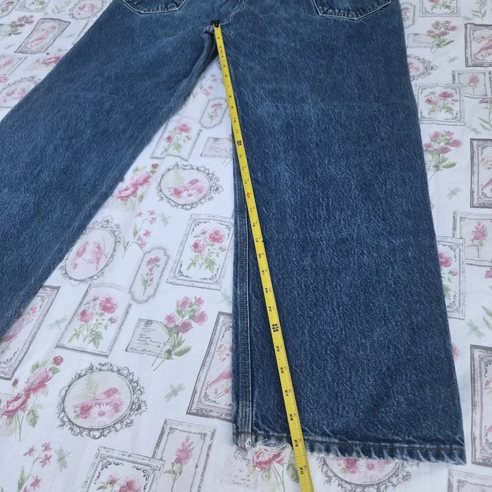 Carhartt Relaxed Fit Blue Denim Jeans Mens 42x30 Workwear B480 DVB Mexico